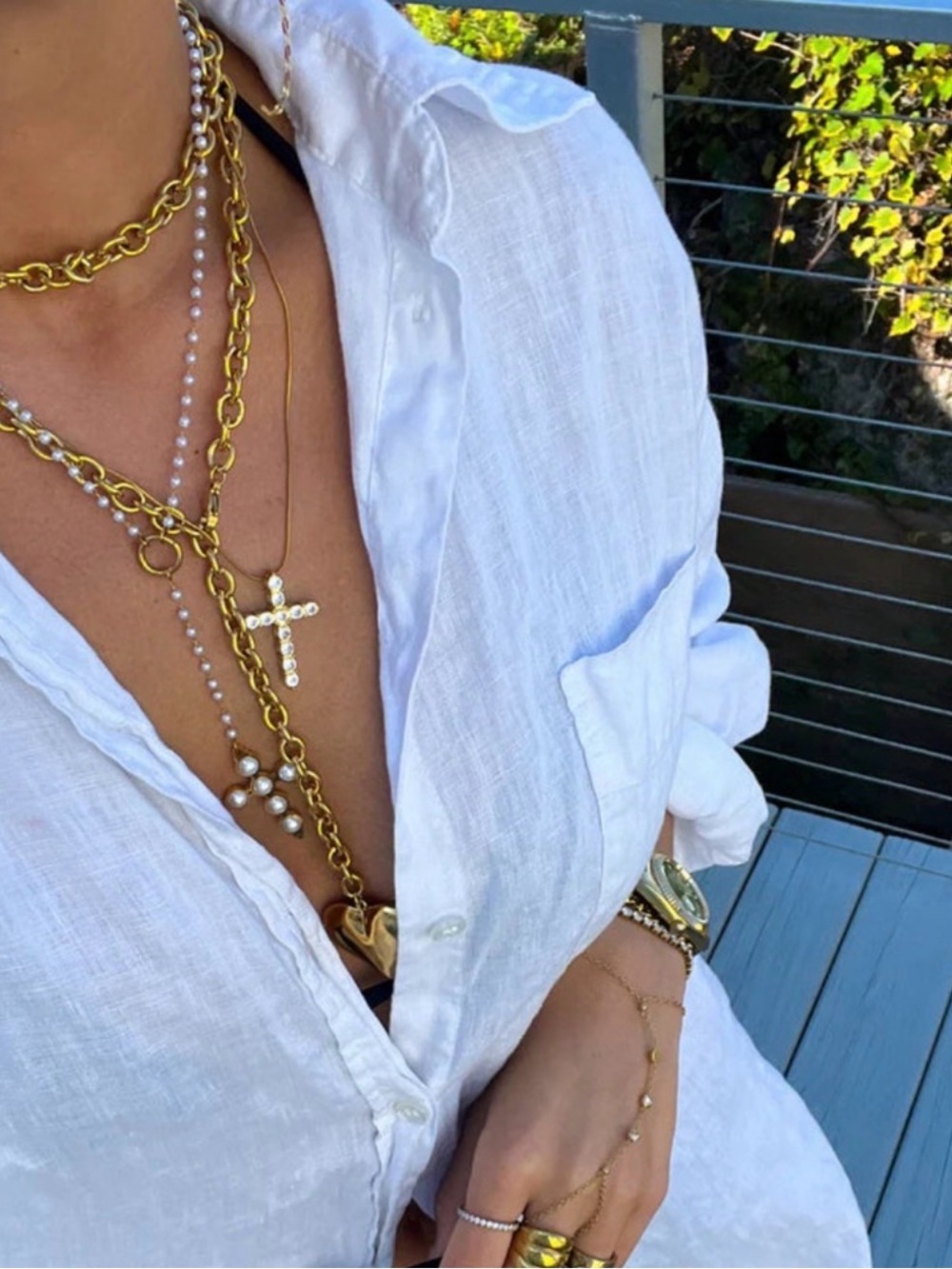 XL Diamond Cross Necklace